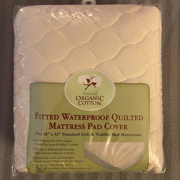 TL Care Other - TL Care Organic Cotton Fitted Crib Mattress Cover